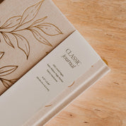 Gold Leaf Fabric Notes Journal