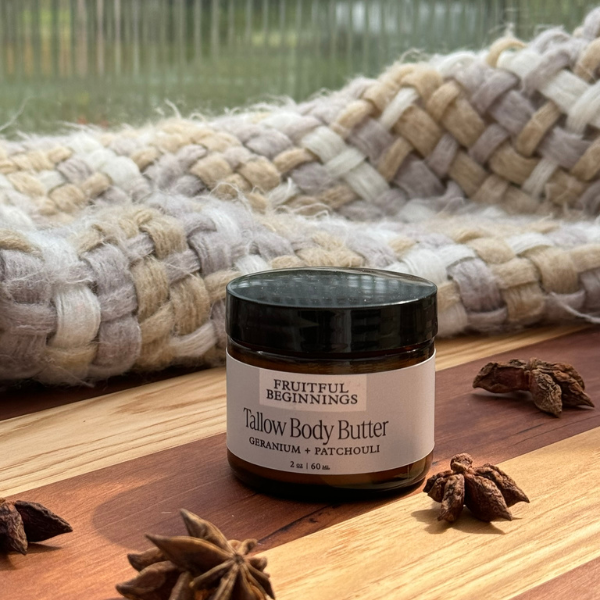 Geranium + Patchouli - Tallow Body Butter