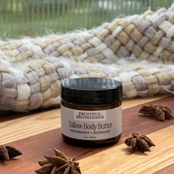 Peppermint + Rosemary Tallow Body Butter