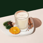 Warm and Cozy Fluted Candle