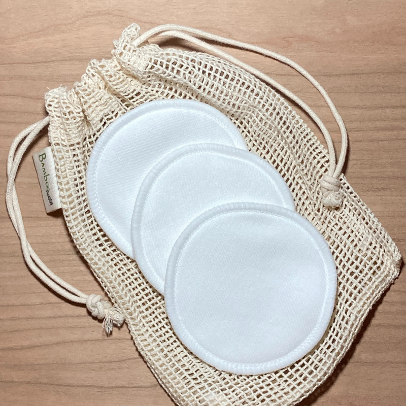 Reusable Bamboo Cotton Facial Rounds - Set of 20