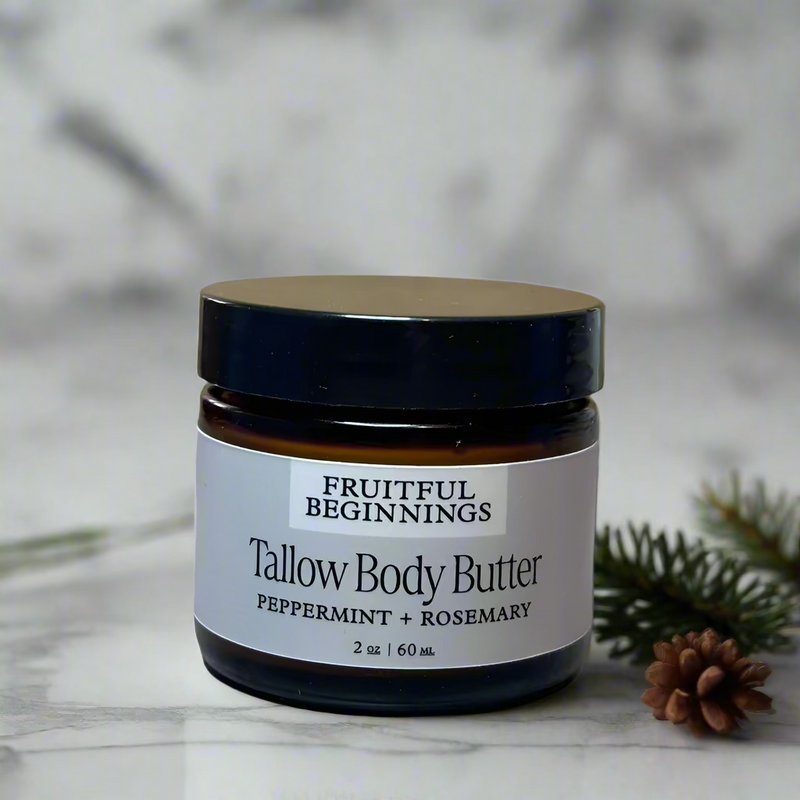 Peppermint + Rosemary Tallow Body Butter