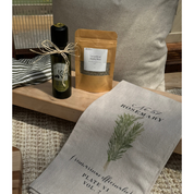 Rosemary Botanical Tea Towel | Natural Cotton