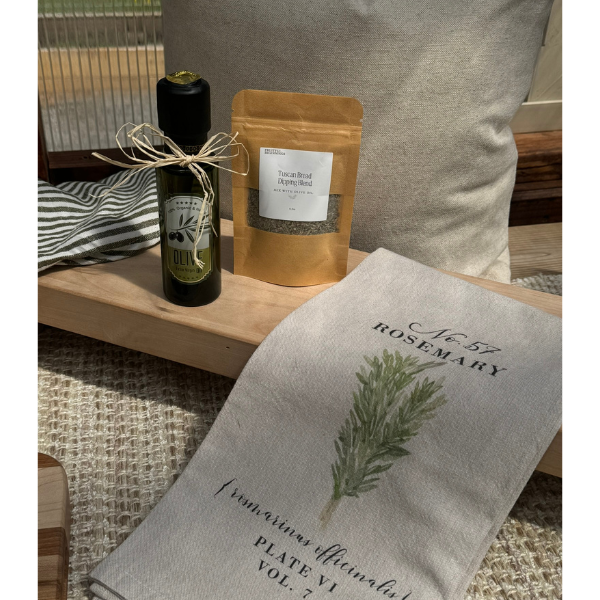 Rosemary Botanical Tea Towel | Natural Cotton