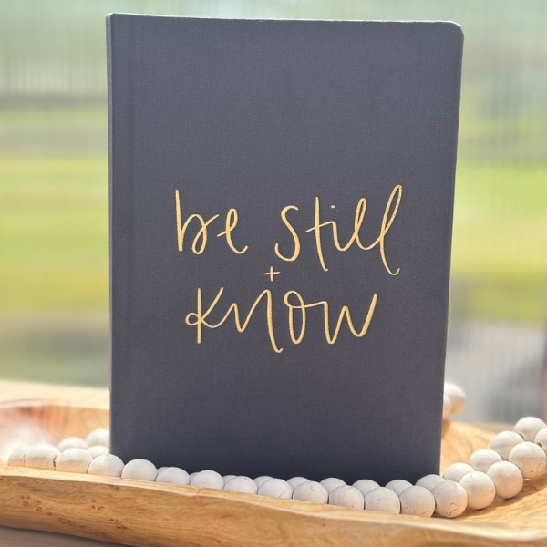 Be Still and Know Fabric Journal