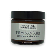 Geranium + Patchouli - Tallow Body Butter