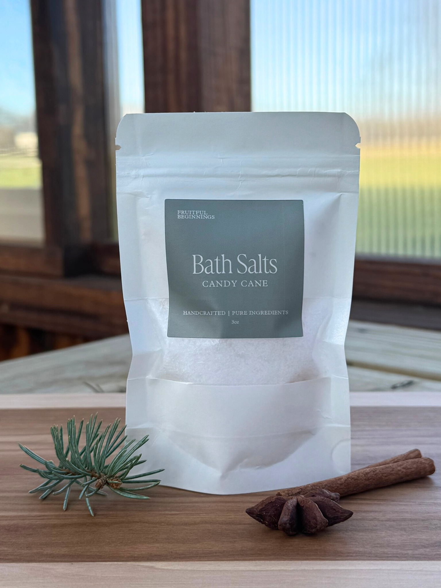 Candy Cane Bath Salts - Individual Size