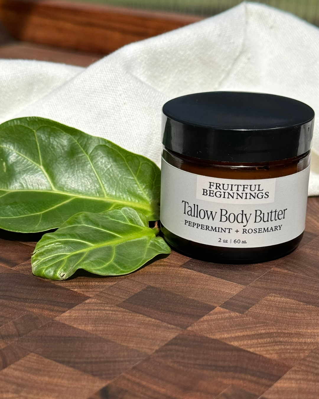 Peppermint + Rosemary Tallow Body Butter
