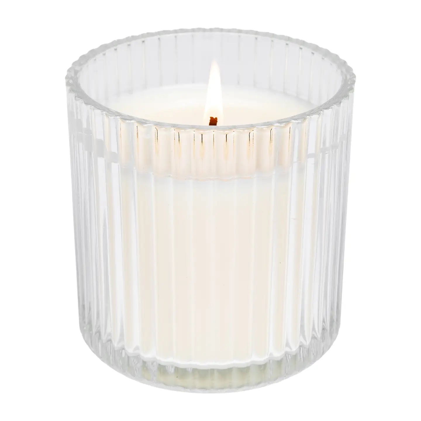 Warm and Cozy Fluted Candle