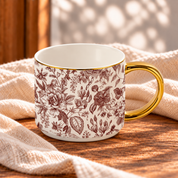 Brown Delft Coffee Mug