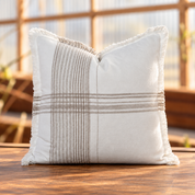 Plaid Fringe Pillow